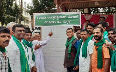 ಶರಾವತಿ ಪಂಪ್ಡ್ ಸ್ಟೋರೇಜ್ ಯೋಜನೆ ಕೈಬಿಡುವಂತೆ ಜಿಲ್ಲಾ ರೈತ ಸಂಘದಿಂದ ಮನವಿ