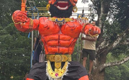 ಜೋಯಿಡಾ ನಗರಬಾವಿಯಲ್ಲಿ ನರಕಾಸುರ ದಹನಕ್ಕೆ ಸಿದ್ಧತೆ 