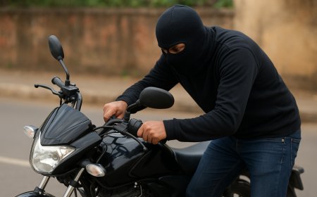 ಕ್ಷಣಾರ್ಧದಲ್ಲಿ ಕಾಣೆಯಾಯ್ತು ಬೈಕ್!