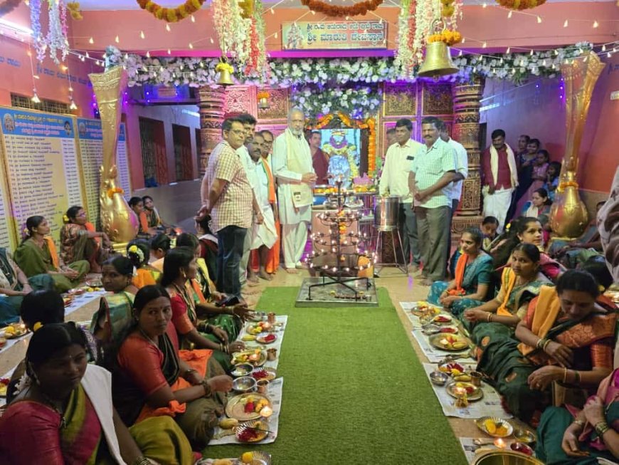 ಮಾರುತಿ ದೇವಸ್ಥಾನದಲ್ಲಿ ಅದ್ಧೂರಿಯಾಗಿ ನಡೆಯಿತು ನವರಾತ್ರಿ ಉತ್ಸವ