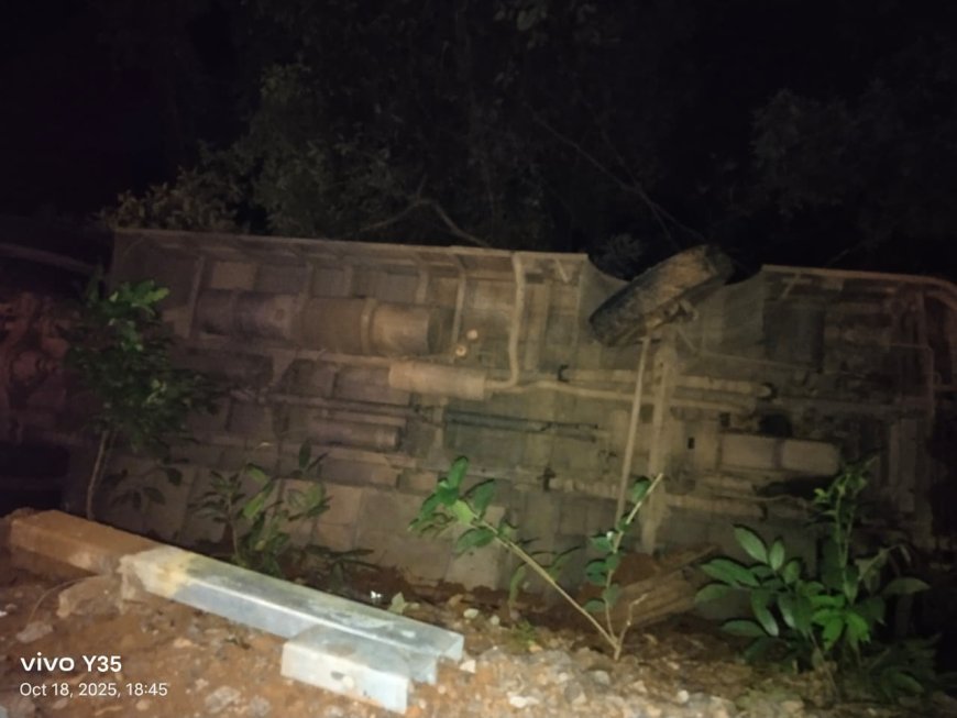 ವಡ್ಡಿ ಘಾಟ್ ನಲ್ಲಿ ಕಂದಕಕ್ಕೆ ಉರುಳಿದ ಬಸ್: 49 ಜನರಿಗೆ ಗಾಯ!?