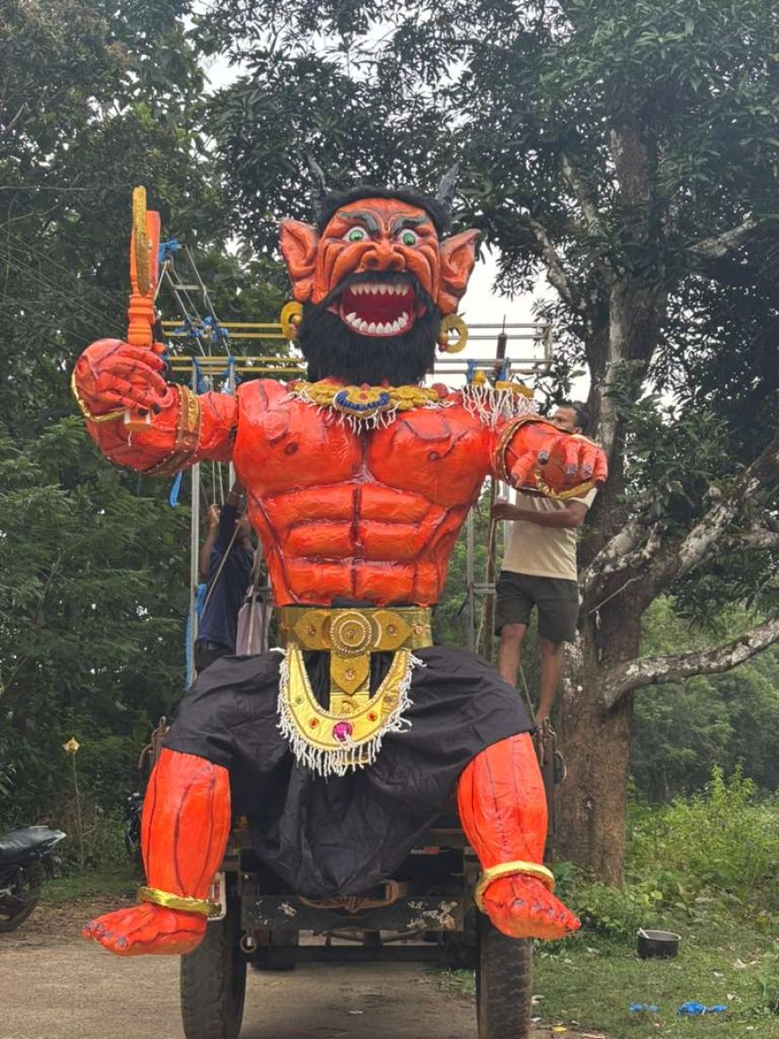 ಜೋಯಿಡಾ ನಗರಬಾವಿಯಲ್ಲಿ ನರಕಾಸುರ ದಹನಕ್ಕೆ ಸಿದ್ಧತೆ