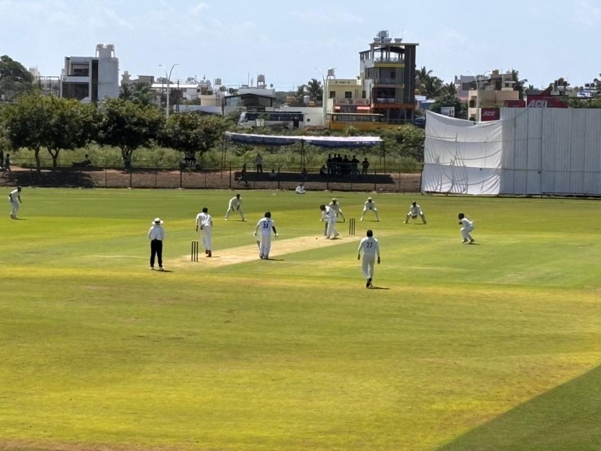 ರಣಜಿ ಪಂದ್ಯ: ಮೊದಲ ದಿನದಾಂತ್ಯಕ್ಕೆ ಗೋವಾ ವಿರುದ್ಧ ಕರ್ನಾಟಕ 5 ವಿಕೆಟ್ ನಷ್ಟಕ್ಕೆ 222 ರನ್