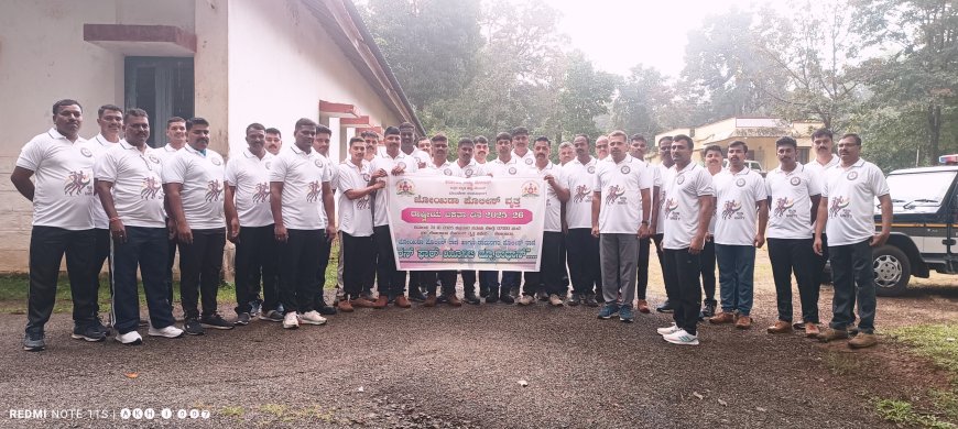 ಪೊಲೀಸ್ ಇಲಾಖೆಯಿಂದ ಏಕತಾ ಓಟ