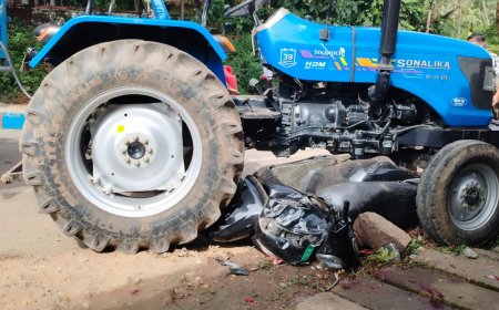 ಬ್ಲಾಕ್ ಕಾಂಗ್ರೆಸ್ ಅಧ್ಯಕ್ಷರ ಸ್ಕೂಟಿಗೆ ಟ್ರ್ಯಾಕ್ಟರ್ ಡಿಕ್ಕಿ: ಮೋಹನ‌ ಹಲವಾಯಿಯವರಿಗೆ ಗಾಯ