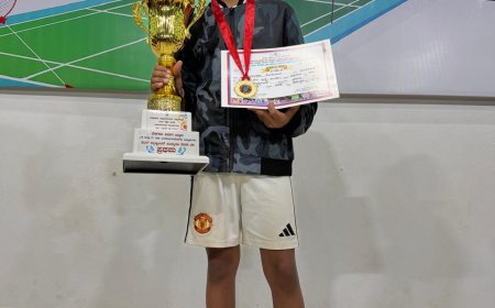 ರಾಜ್ಯ ಮಟ್ಟದ ಶಟಲ್ ಬ್ಯಾಡ್ಮಿಂಟನ್ ಸ್ಪರ್ಧೆಗೆ ಆರೋಹನ್ ಆಯ್ಕೆ