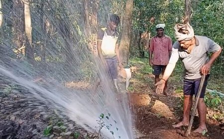 ಕುಡಿಯುವ ನೀರಿನ ಪೂರೈಕೆಯಲ್ಲಿ ವ್ಯತ್ಯಯ: ಖಾನಗಾಂವ ಗ್ರಾಮಸ್ಥರಿಂದಲೇ ದುರಸ್ತಿ, ಮೆಚ್ಚುಗೆ