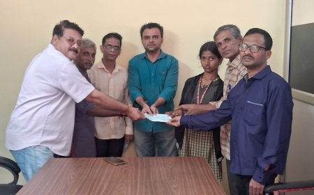 ರಾಷ್ಟ್ರ ಮಟ್ಟಕ್ಕೆ ಆಯ್ಕೆಯಾದ ವಿದ್ಯಾರ್ಥಿನಿಗೆ ಪ್ರೋತ್ಸಾಹಧನ