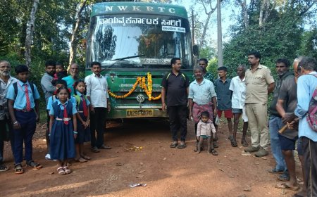 ಗಾಂಗೋಡಾ ಗ್ರಾಮಕ್ಕೆ ಬಸ್ ಸೇವೆ ಪುನರಾರಂಭ; ಗ್ರಾಮಸ್ಥರ ಅಭಿನಂದನೆ 