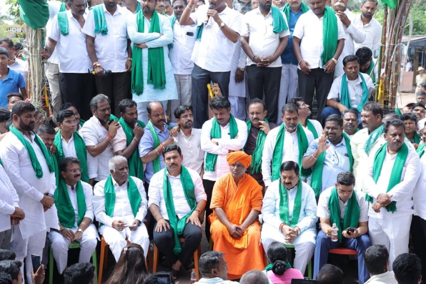 ಕಬ್ಬು ಬೆಳೆಗಾರರಿಗೆ ನ್ಯಾಯಯುತ ದರ ನಿಗದಿ ಮಾಡದಿದ್ದರೆ ನಾಳೆ ಜನ್ಮದಿನವಿದ್ದರೂ ಹೋರಾಟ : ಬಿ.ವೈ. ವಿಜಯೇಂದ್ರ 