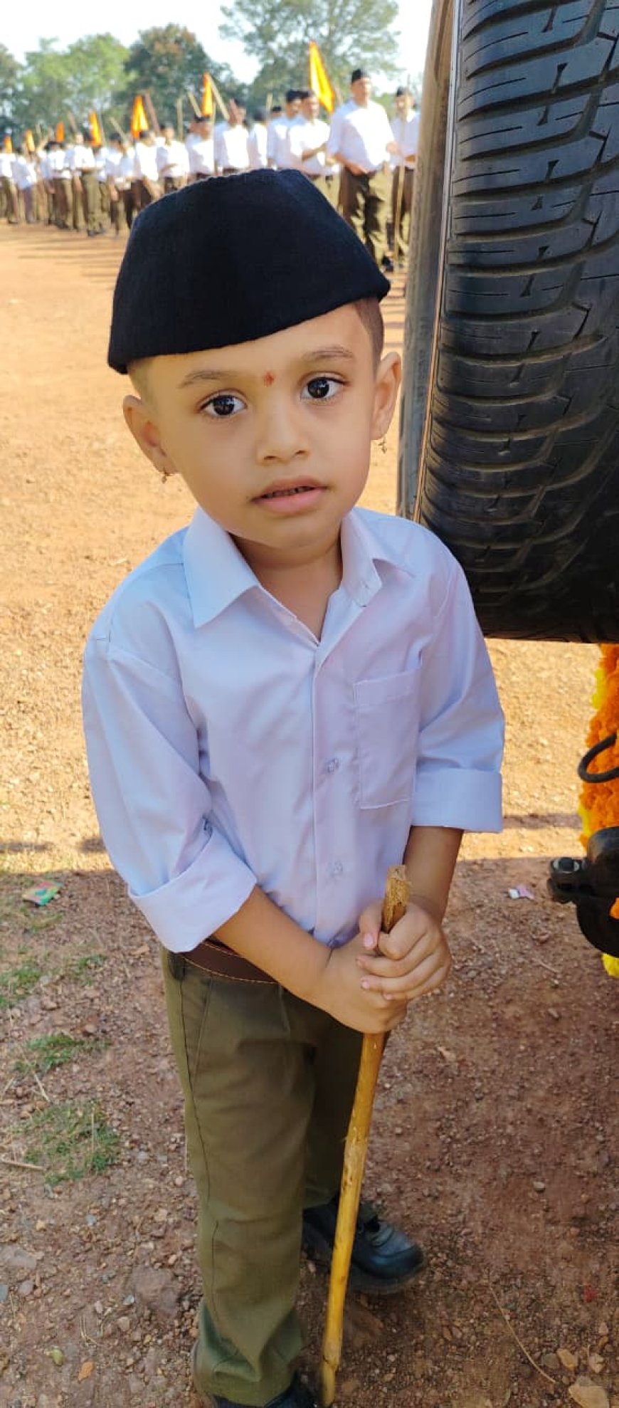 ಸಂಚಲನ ಮೂಡಿಸಿದ ಒಂದೂವರೆ ವರ್ಷದ ಸ್ವಯಂಸೇವಕ