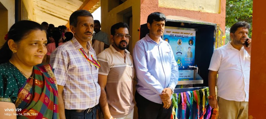 ಉಮ್ಮಚಗಿ ಶಾಲೆಗೆ  ಶುದ್ಧ ನೀರಿನ ಘಟಕ  ದೇಣಿಗೆ ನೀಡಿದ ಅನಂತಮೂರ್ತಿ ಹೆಗಡೆ