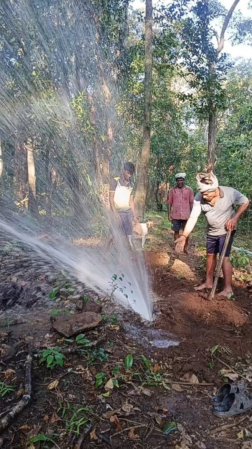 ಕುಡಿಯುವ ನೀರಿನ ಪೂರೈಕೆಯಲ್ಲಿ ವ್ಯತ್ಯಯ: ಖಾನಗಾಂವ ಗ್ರಾಮಸ್ಥರಿಂದಲೇ ದುರಸ್ತಿ, ಮೆಚ್ಚುಗೆ