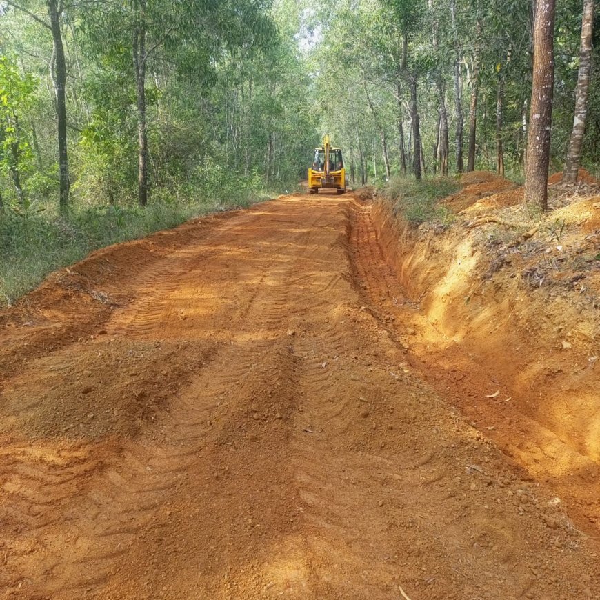 ಸರ್ಕಾರಕ್ಕೆ ಹಿಡಿಶಾಪ ಹಾಕುತ್ತ ರಸ್ತೆಯನ್ನು ಸ್ವಂತ ಖರ್ಚಿನಲ್ಲಿ ಸರಿಪಡಿಸಿಕೊಂಡ ಗ್ರಾಮಸ್ಥರು