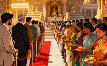 ದೇವಾಲಯಗಳಲ್ಲಿ ಗಣ್ಯರಿಗೆ ಅವಕಾಶ – ಸಾಮಾನ್ಯ ಭಕ್ತರಿಗೆ ನಿರ್ಬಂಧ: ಒಂದು ಸಮಗ್ರ ವಿಶ್ಲೇಷಣೆ