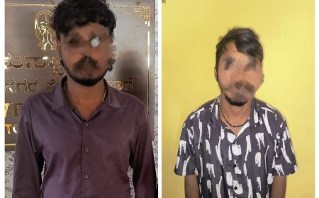 ಗಾಂಜಾ ಸೇವಿಸಿದ ಇಬ್ಬರು ಯುವಕರ ಬಂಧನ