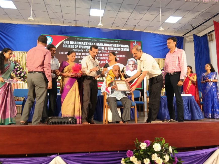 ಹೂಡ್ಲಮನೆ ಮಂಜಣ್ಣನಿಗೆ ಜನಪದ ವೈದ್ಯ ಸಿರಿ ಪ್ರಶಸ್ತಿ
