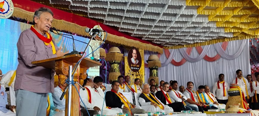 ರಜತ ಸಂಭ್ರಮದ ಜಿಲ್ಲಾ ಕನ್ನಡ ಸಾಹಿತ್ಯ ಸಮ್ಮೇಳನಕ್ಕೆ ಅದ್ದೂರಿ ಚಾಲನೆ : ಕನ್ನಡ ಸಾಹಿತ್ಯ ಪರಿಷತ್ ಕನ್ನಡಿಗರ ಸ್ವತ್ತು : ಹಿರಿಯ ಸಾಹಿತಿ ಬರಗೂರು ರಾಮಚಂದ್ರಪ್ಪ