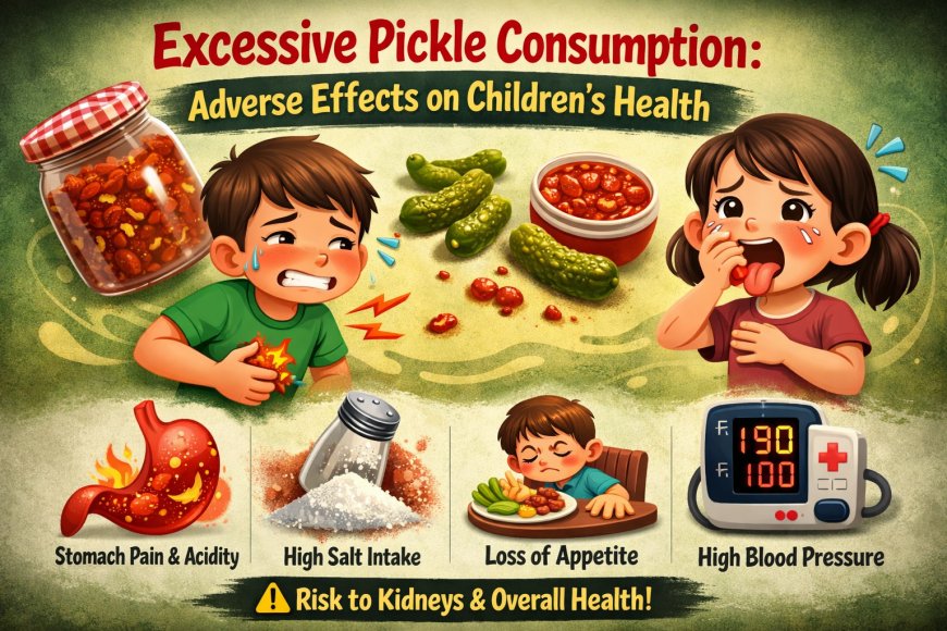 ಅತಿಯಾದ ಉಪ್ಪಿನಕಾಯಿ ಸೇವನೆ: ಮಕ್ಕಳ ಆರೋಗ್ಯದ ಮೇಲೆ ಬೀರುವ ದುಷ್ಪರಿಣಾಮಗಳು