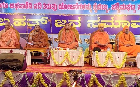  "ನದಿ ಮುನಿದರೆ ಸರ್ಕಾರವೂ ಉಳಿಯಲ್ಲ: ಬೇಡ್ತಿ ಯೋಜನೆ ವಿರುದ್ಧ ಸ್ವಾದಿ ಶ್ರೀಗಳ ಎಚ್ಚರಿಕೆ"