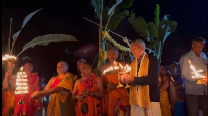 ಗಣೇಶಪಾಲ್ ನದಿ ಸಂಗಮದಲ್ಲಿ ಗಂಗಾರತಿ-ನದೀ ಪೂಜೆ: ನದಿ ಕಣಿವೆ ಸಂರಕ್ಷಣೆಗೆ ವನವಾಸಿಗಳು-ರೈತರು-ಮಹಿಳೆಯರ ಪ್ರಾರ್ಥನೆ