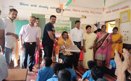 ಹೆಗ್ಗಾರ ಶಾಲೆಯಲ್ಲಿ ನಾರಾಯಣ  ಭಟ್ಟರ ಸಾರ್ಥಕ ಸೇವೆಗೆ ಗೌರವ