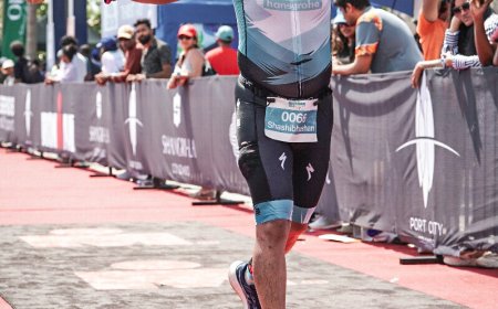 ಐರನ್ ಮ್ಯಾನ್ 70.3  ಟ್ರಯಾಥ್ಲಾನ್: ಶ್ರೀಲಂಕಾದಲ್ಲಿ  ದೊಡ್ಮನೆ ಹುಡುಗನ ಸಾಧನೆ