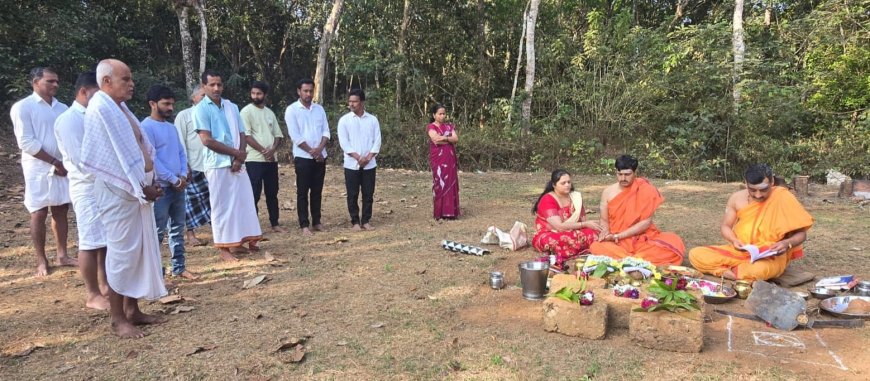 ದೇವಸ್ಥಾನದ ಮರುನಿರ್ಮಾಣಕ್ಕೆ ಬ್ಯಾಗದ್ದೆ ಊರಿನವರ ಜೊತೆ ಅನಂತಮೂರ್ತಿ ಸಂಕಲ್ಪ