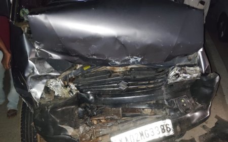 ಕೊಳಗಿಬೀಸ್ ತಿರುವಿನಲ್ಲಿ ಕಾರುಗಳ ನಡುವೆ ಭೀಕರ ಡಿಕ್ಕಿ - ಮಹಿಳೆಗೆ ಗಾಯ