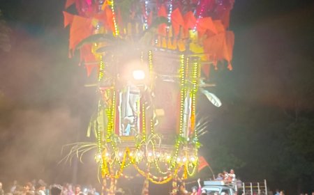 ಸೋಮಸಾಗರದಲ್ಲಿ ಜಯಘೋಷಗಳ ನಡುವೆ ಅದ್ದೂರಿಯಾಗಿ ನಡೆದ ಶ್ರೀ ಸೋಮೇಶ್ವರ ದೇವರ ರಥೋತ್ಸವ