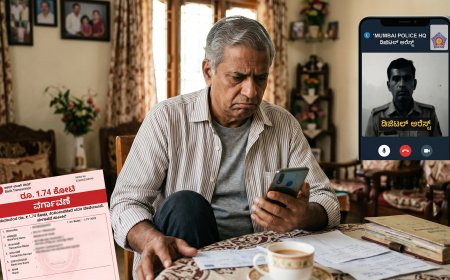 ಡಿಜಿಟಲ್ ಅರೆಸ್ಟ್ ಹೆಸರಲ್ಲಿ ಯಲ್ಲಾಪುರದ ಕೃಷಿಕನಿಗೆ ಬರೋಬ್ಬರಿ ₹1.74 ಕೋಟಿ ಪಂಗನಾಮ!