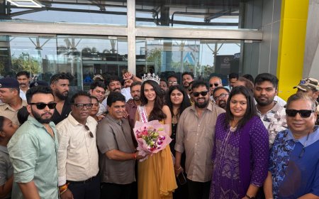 ಕರಾವಳಿ ಕುವರಿಗೆ ಮಿಸ್ ಇಂಡಿಯಾ ಕಿರೀಟ: ತಾಯ್ನಾಡಿಗೆ ಮರಳಿದ ಸಾಧ್ವಿ ಸೈಲ್‌ಗೆ ವಿಜಯೋತ್ಸವದ ಸ್ವಾಗತ!