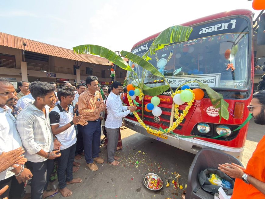 ಮೂರು ದಶಕದ ಮೌನಕ್ಕೆ ಬಸ್ ಹಾರ್ನ್ ಸದ್ದು: ಮಲೆನಾಡಿಗರ ಕನಸಿನ ಹಾದಿಗೆ ಭೀಮಣ್ಣ ನಾಯ್ಕ ಚಾಲನೆ!