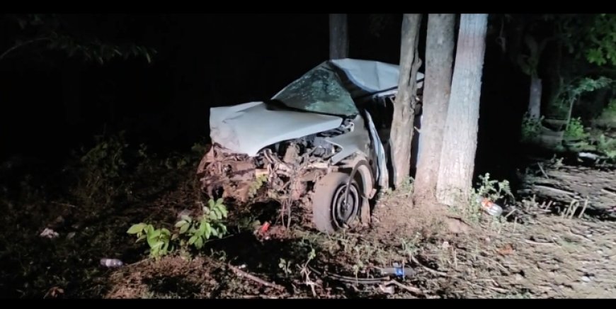 ನಿಯಂತ್ರಣ ತಪ್ಪಿ ಮರಕ್ಕೆ ಗುದ್ದಿದ ಕಾರು; ಇಬ್ಬರು ಸ್ಥಳದಲ್ಲೇ ಸಾವು, ಓರ್ವ ಗಂಭೀರ!