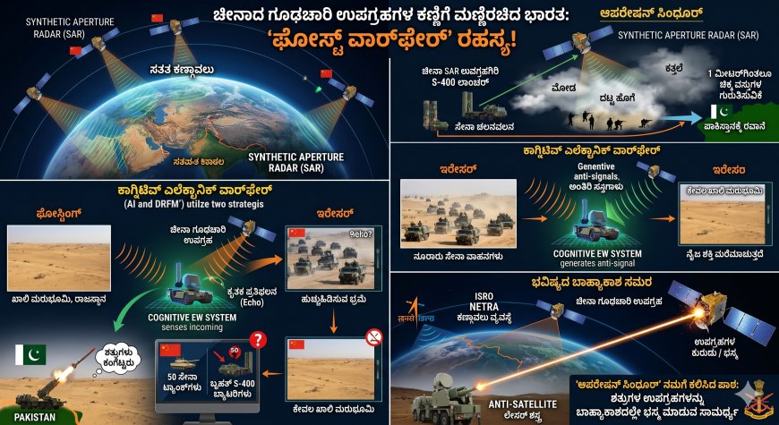 ಚೀನಾದ ಗೂಢಚಾರಿ ಉಪಗ್ರಹಗಳ ಕಣ್ಣಿಗೆ ಮಣ್ಣೆರಚಿದ ಭಾರತ: ಶತ್ರುಗಳನ್ನು ಕಂಗೆಡಿಸಿದ 'ಘೋಸ್ಟ್ ವಾರ್‌ಫೇರ್' ರಹಸ್ಯ!
