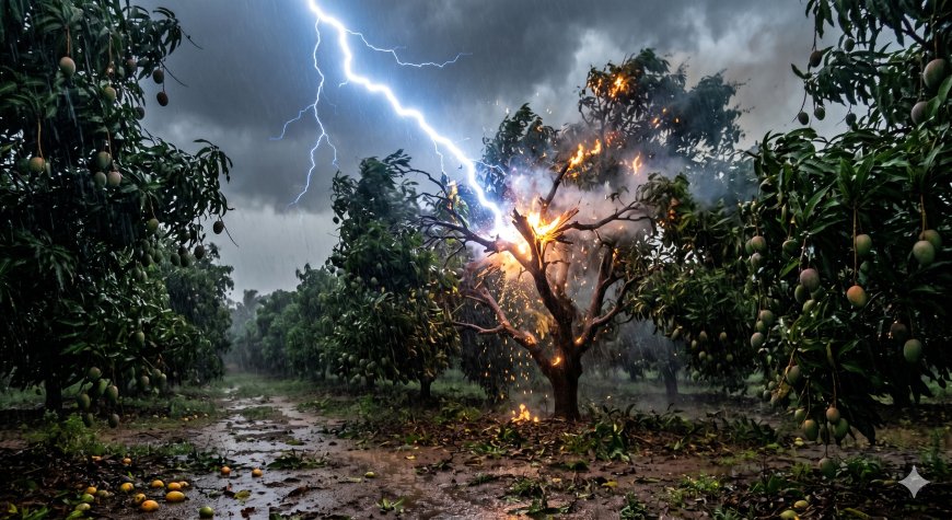 ಬಾರದ ಲೋಕಕ್ಕೆ ಪಯಣಿಸಿದ 'ಮಾವಿನ ಕಲಿ': ಹಳಿಯಾಳದಲ್ಲಿ ಸಿಡಿಲು ಬಡಿತಕ್ಕೆ ವ್ಯಾಪಾರಿ ಬಲಿ