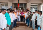 ಪಟ್ಟಣ ಪಂಚಾಯತ್ ಜಾಗವನ್ನು ಉರ್ದು ಶಾಲೆಗೆ ಕೊಡುವ ಹುನ್ನಾರ: ಬಿಜೆಪಿ ಪ್ರತಿಭಟನೆ 