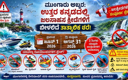 ಮುಂಗಾರು ಅಬ್ಬರ: ಉತ್ತರ ಕನ್ನಡದಲ್ಲಿ ಜಲಸಾಹಸ ಕ್ರೀಡೆಗಳಿಗೆ ಬೀಳಲಿದೆ ತಾತ್ಕಾಲಿಕ ತೆರೆ; ಪ್ರವಾಸಿಗರೇ ಗಮನಿಸಿ!