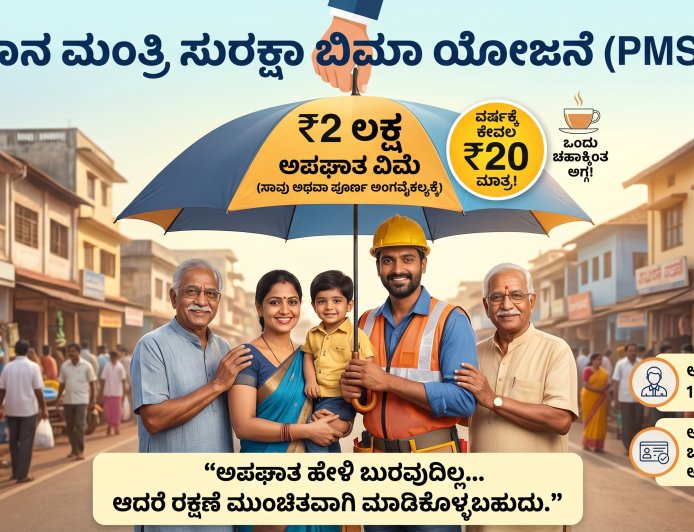 ಪ್ರಧಾನ ಮಂತ್ರಿ ಸುರಕ್ಷಾ ಬಿಮಾ ಯೋಜನೆ (PMSBY) ಈ ಯೋಜನೆ ನಿಮ್ಮ ಜೀವ ಉಳಿಸಬಲ್ಲದು!