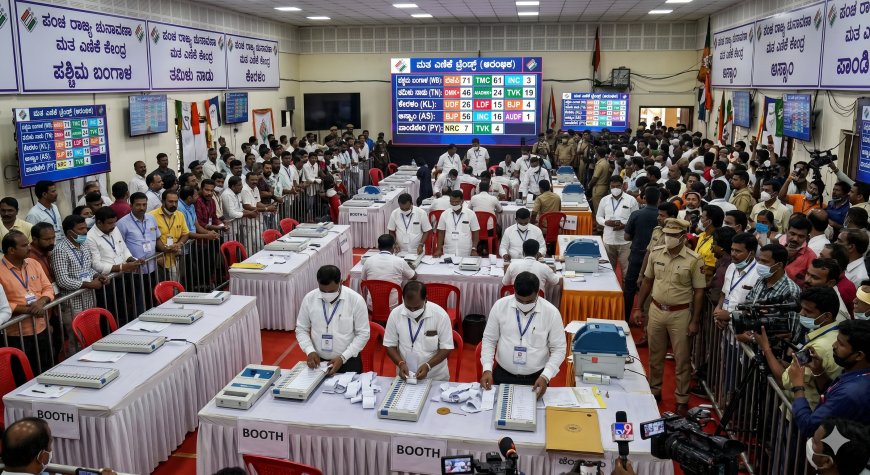 ಪಂಚ ರಾಜ್ಯ ಚುನಾವಣಾ ಮತಎಣಿಕೆ: ಪಶ್ಚಿಮ ಬಂಗಾಳದಲ್ಲಿ ಬಿಜೆಪಿ-ಟಿಎಂಸಿ ಜಿದ್ದಾಜಿದ್ದಿ; ತಮಿಳುನಾಡಿನಲ್ಲಿ ಡಿಎಂಕೆ ಪಾರುಪತ್ಯ (ಇಲ್ಲಿಯ ತನಕ ಟ್ರೆಂಡ್)