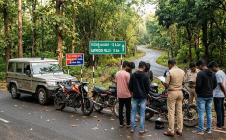 ಮೈಮೇಲೆ ಬಂದ ಹುಚ್ಚು, ಪೊಲೀಸರಿಂದ ಇಳಿಯಿತು ನಶೆ: ಸಾತೊಡ್ಡಿ ಮಾರ್ಗದಲ್ಲಿ ಪುಂಡಾಟ ಮೆರೆದ ಹುಬ್ಬಳ್ಳಿ ಯುವಕರಿಗೆ ಬಿತ್ತು ಭಾರಿ ದಂಡ!