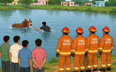 ಆಕಳನ್ನು ರಕ್ಷಿಸಲು ಹೋಗಿ ಕೆರೆಯಲ್ಲಿ ಮುಳುಗಿ ಯುವಕ ಸಾವು; ಇಸಳೂರಿನಲ್ಲಿ ಹೃದಯವಿದ್ರಾವಕ ಘಟನೆ