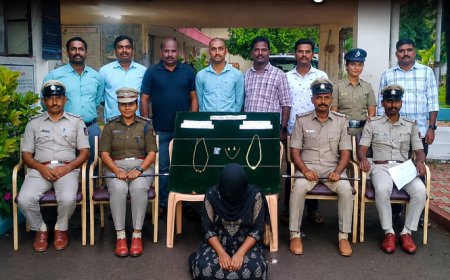 ಶಿರಸಿ ನಗರ ಪೊಲೀಸರ ಭರ್ಜರಿ ಕಾರ್ಯಾಚರಣೆ: ಅಂತರಜಿಲ್ಲಾ ಕಳ್ಳಿಯ ಬಂಧನ; ₹9 ಲಕ್ಷ ಮೌಲ್ಯದ ಚಿನ್ನಾಭರಣ ವಶ