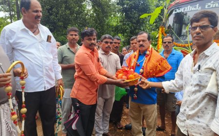ಕುಮಟಾ–ಕತಗಾಲ ಕಬ್ಬರಗಿಗೆ ನೂತನ ಬಸ್‌ ಸೇವೆ ಆರಂಭ; ಶಾಸಕ ದಿನಕರ ಶೆಟ್ಟಿ ಚಾಲನೆ, ಗ್ರಾಮಸ್ಥರ ಬಹುಕಾಲದ ಕನಸು ನನಸು