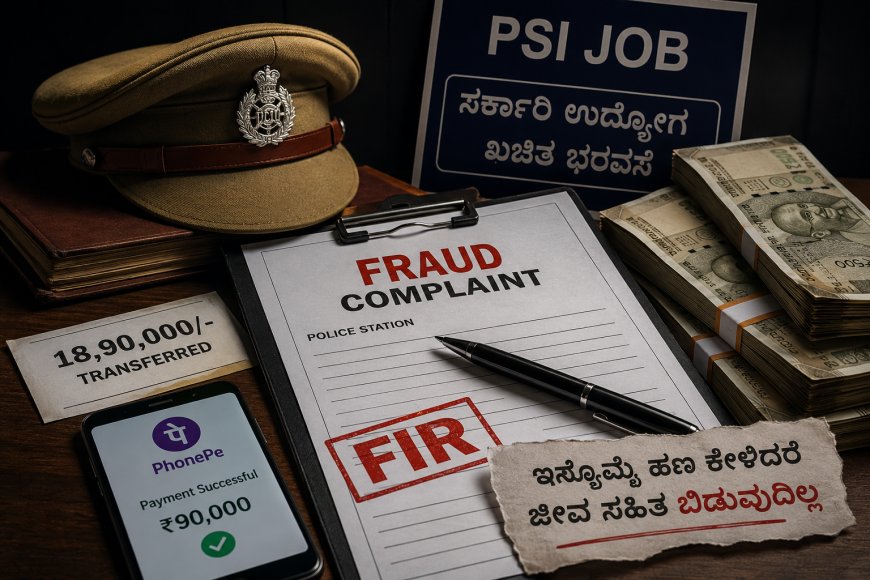 PSI ಹುದ್ದೆ ಕೊಡಿಸುವುದಾಗಿ 18.90 ಲಕ್ಷ ರೂ. ವಂಚನೆ! ಬಾಕಿ ಹಣ ಕೇಳಿದ ನಿವೃತ್ತ ಸೈನಿಕನಿಗೆ ಜೀವ ಬೆದರಿಕೆ; ಮೂವರ ವಿರುದ್ಧ FIR