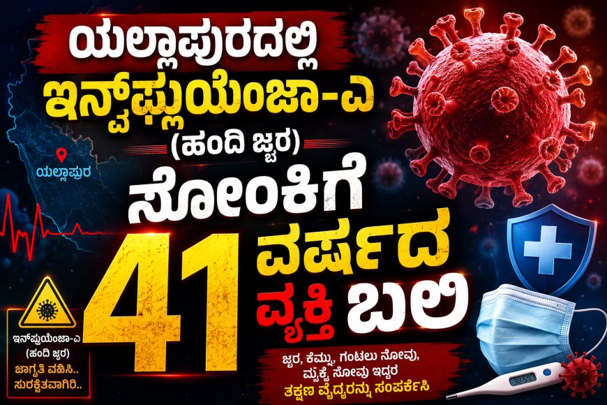 ಯಲ್ಲಾಪುರದಲ್ಲಿ ಇನ್‌ಫ್ಲುಯೆಂಜಾ-ಎ (ಹಂದಿ ಜ್ವರ) ಸೋಂಕಿಗೆ 41 ವರ್ಷದ ವ್ಯಕ್ತಿ ಬಲಿ; ಆರೋಗ್ಯ ಇಲಾಖೆಯಿಂದ ಕಟ್ಟೆಚ್ಚರ