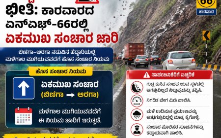 ಬಿಣಗಾ–ಅರಗಾ ನಡುವಿನ ಹೆದ್ದಾರಿಯಲ್ಲಿ ಮಳೆಗಾಲ ಮುಗಿಯುವವರೆಗೆ ಹೊಸ ಸಂಚಾರ ನಿಯಮ; ಸಾರ್ವಜನಿಕರಿಗೆ ಜಿಲ್ಲಾಡಳಿತದ ಎಚ್ಚರಿಕೆ