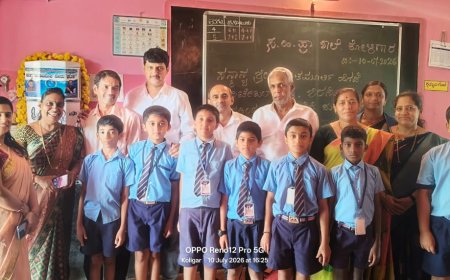 ಸಂಸದ ಕಾಗೇರಿ ಜನ್ಮದಿನ: ಕೋಳಿಗಾರ ಸರ್ಕಾರಿ ಶಾಲೆಗೆ ವಾಟರ್ ಫಿಲ್ಟರ್ ದೇಣಿಗೆ; ಅಡುಗೆ ಕೋಣೆ ನಿರ್ಮಾಣಕ್ಕೂ ನೆರವು ನೀಡುವ ಭರವಸೆ
