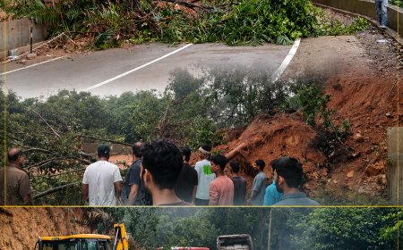 ದೇವಿಮನೆ ಘಟ್ಟದಲ್ಲಿ ಭೂಕುಸಿತ; ಬೈಕ್ ಸವಾರ ಕೂದಲೆಳೆಯ ಅಂತರದಲ್ಲಿ ಪಾರು – ಕ್ಷಿಪ್ರ ಕಾರ್ಯಾಚರಣೆಯಿಂದ ಸಂಚಾರ ಪುನರಾರಂಭ