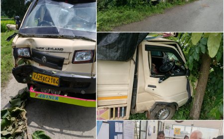 ಮರಕ್ಕೆ ಡಿಕ್ಕಿ ಹೊಡೆದ ಪಿಕಪ್: 17 ಮಂದಿಗೆ ಗಾಯ, ಐವರಿಗೆ ಗಂಭೀರ ಗಾಯ